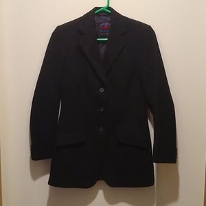Black Wool Hunt Coat